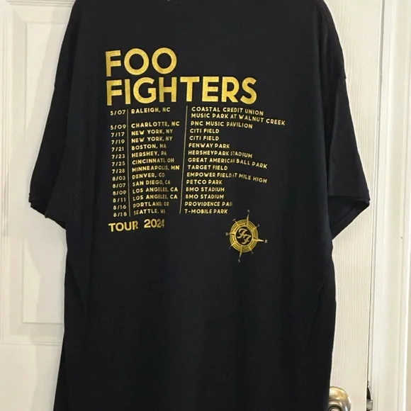 Foo Fighters 2024 tour T shirt Size 2XL - Picture 4 of 7